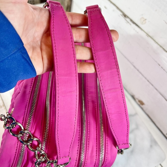 Dolce & Gabbana Large Fuchsia “Lily Glam” Canvas Shoulder Bag - Picture 8 of 11